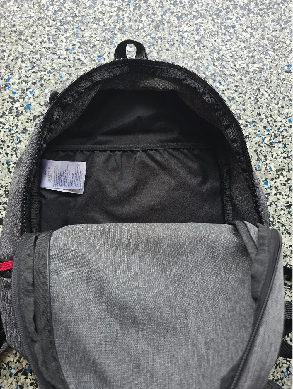 Nike Air Jordan Backpack Bag Laptop Gray